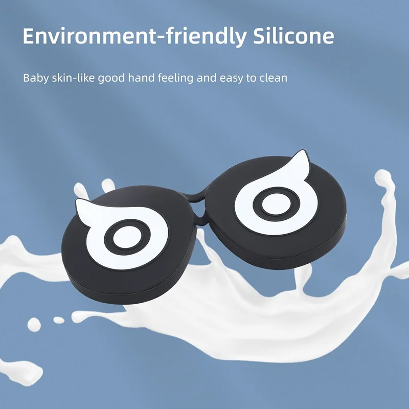 HIFYLUX PC-ZF23 for PICO 4 VR Glasses Soft Silicone Lens Protector Cute Owl Design VR Lens Cover - Yellow