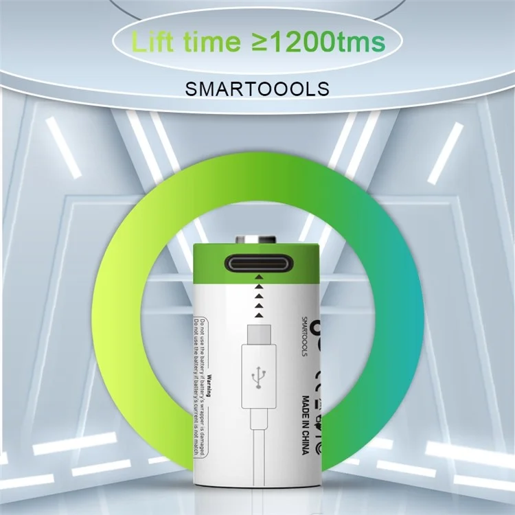 SMARTOOOLS 2 pièces Batterie Li-ion CR2 3,7 V 300 mAh Batteries rechargeables pour appareil photo numérique, GPS, équipement médical de sécurité
