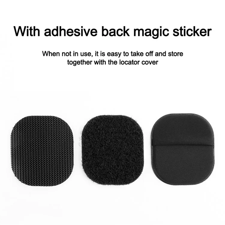 TXESIGN Pour Apple AirTag Bluetooth Locator Adhesive Anti-lost Cover Protective Pouch - Gris