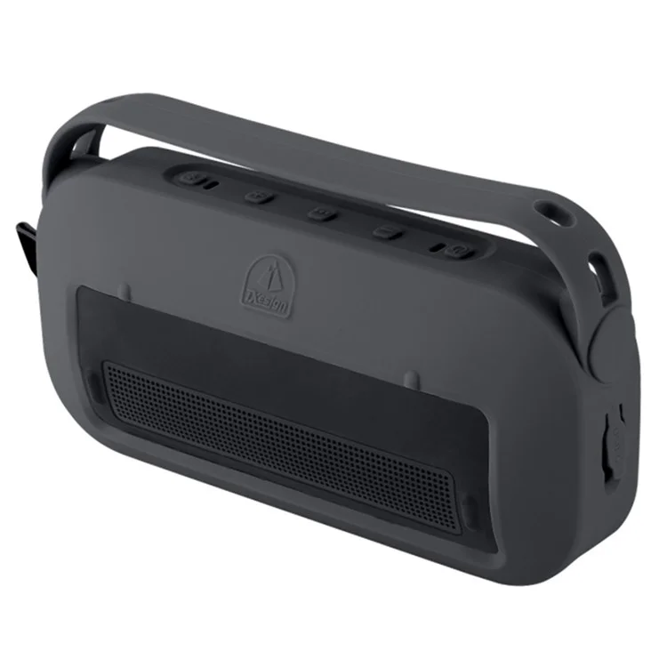 TXESIGN Pour Bose SoundLink Flex Enceinte portable Housse en silicone Étui de protection avec dragonne et sangle d'épaule - Noir