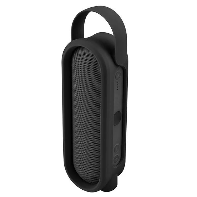 TXESIGN Anti-Scratch Silicone Case for Beats Pill+, Protective Cover Portable Bluetooth-compatible Speaker Sleeve with Handle Strap for Carrying - Black