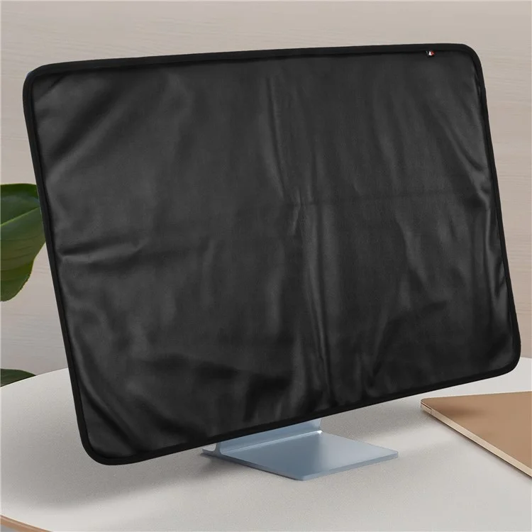 TXESIGN Para Monitor de Ordenador iMac de 24 Pulgadas Funda Protectora de Pantalla de Polvo de Cuero PU Estuche de Almacenamiento Protector - Negro