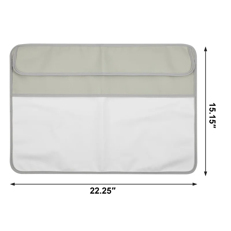 TXESIGN For iMac 24-Inch Computer Monitor Display Screen Dust Cover PU Leather Storage Sleeve Protective Case - Silver-grey