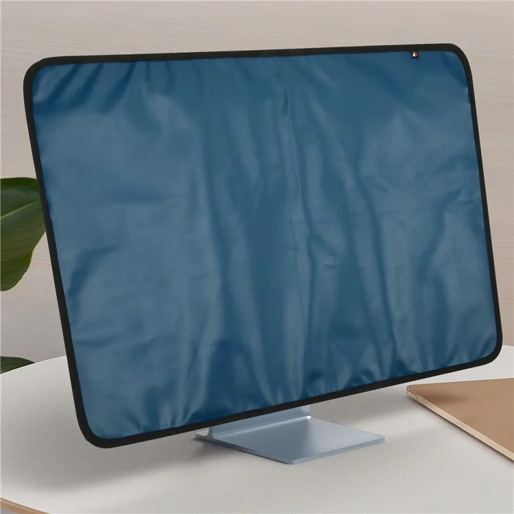 TXESIGN Para Imac Monitor de Computadora de 24 Pulgadas Pantalla de Pantalla Pult Dusp Case de Protección de Manga de Cuero PU de Cuero - Azul Marino