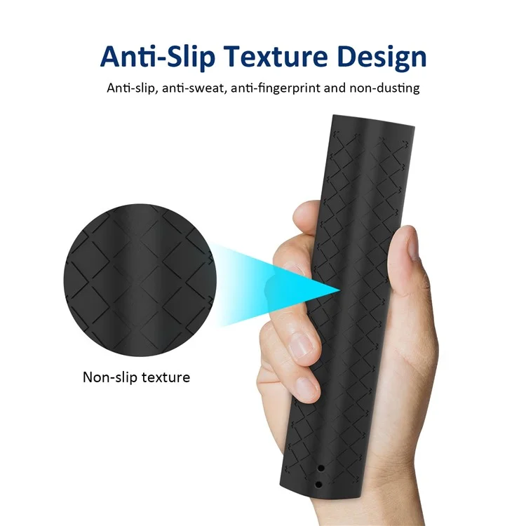 YK010 Protective Cover for NVIDIA Shield TV Pro / 4K HDR Remote Controller Series , Kids-Friendly Silicone Case Anti-Slip with Hand Strap - Black