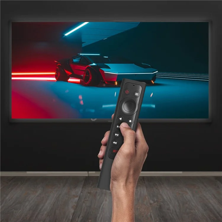 YK010 Custodia protettiva per NVIDIA Shield TV Pro / 4K HDR Serie Telecomando, Custodia in silicone anti-scivolo e anti-urto per bambini con cinturino per il polso - Blu cielo