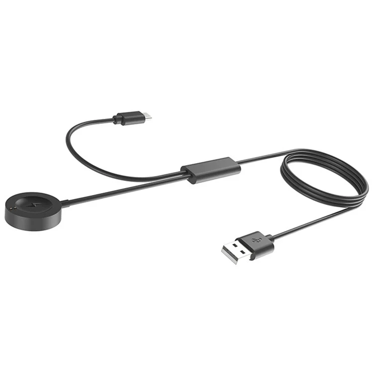 Cavo di ricarica da 120 cm per Fossil Gen 6 / 5 / 4 Adattatore caricabatterie smart watch 1 a 2 Cavo di ricarica