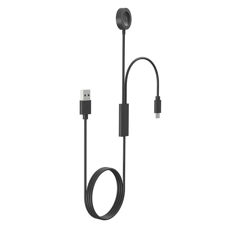 Cavo di ricarica da 120 cm per Fossil Gen 6 / 5 / 4 Adattatore caricabatterie smart watch 1 a 2 Cavo di ricarica
