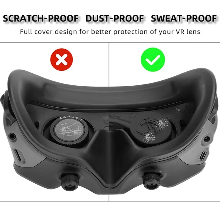 SUNNYLIFE AT-BHT565 Custodia protettiva con motivo a aquila per lenti DJI Goggles 2 in silicone