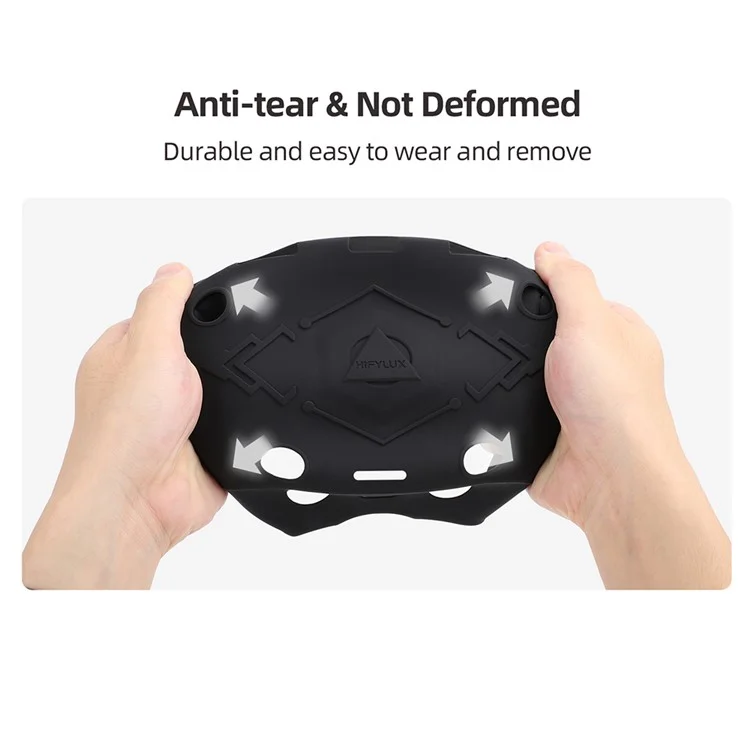 Custodia in silicone HIFYLUX PS-PF33 per PlayStation VR2 - Custodia protettiva in silicone spesso antiscivolo - Nero