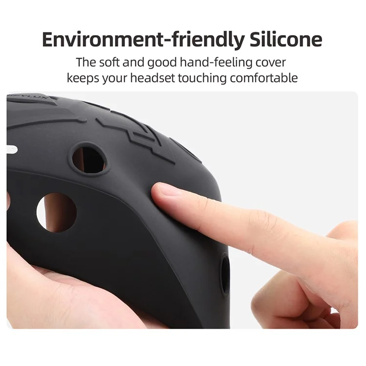 Custodia in silicone HIFYLUX PS-PF33 per PlayStation VR2 - Custodia protettiva in silicone spesso antiscivolo - Nero