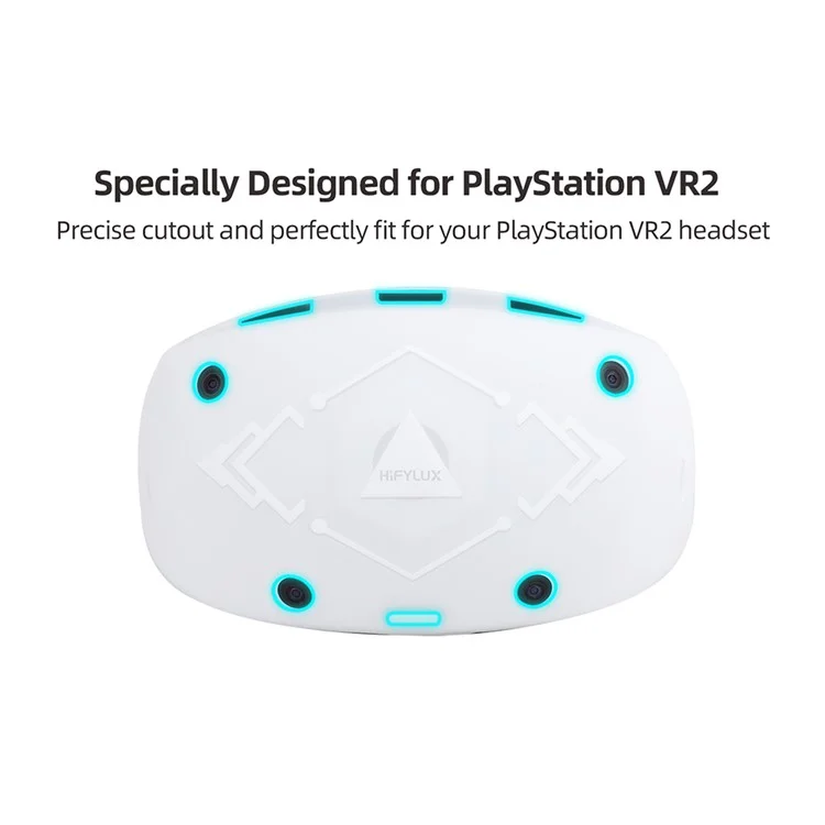 Custodia in silicone HIFYLUX PS-PF33 per PlayStation VR2 - Custodia protettiva in silicone spesso antiscivolo - Nero