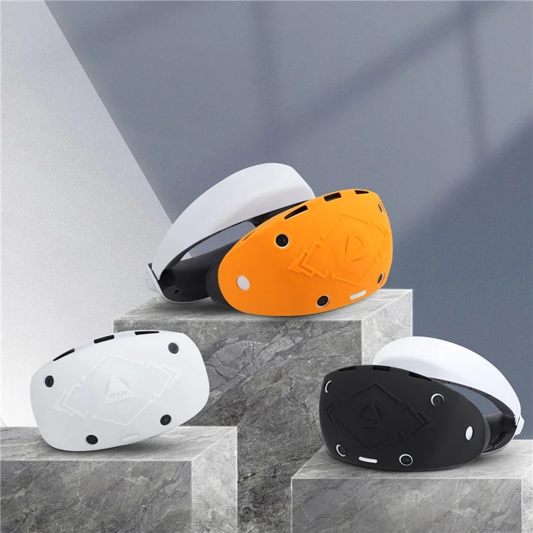Custodia in silicone HIFYLUX PS-PF33 per PlayStation VR2 - Custodia protettiva in silicone spesso antiscivolo - Nero