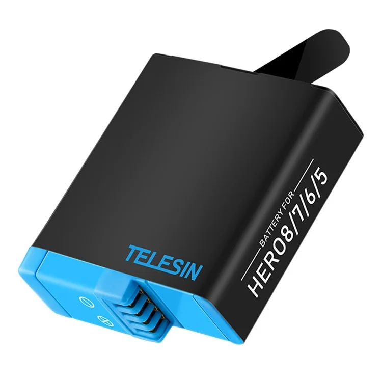 TELESIN GP-BTR-502 1220mAh Batterie pour caméra GoPro Hero 5 / 6 / 7 / 8 Pièce de rechange de batterie (Batterie non entièrement décodée)