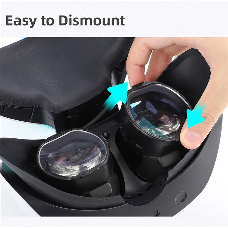 HIFYLUX PS-QF32 1 Pair Myopia Lens for PlayStation VR2, Plastic Frame Resin Lens Aspheric Lens - -1.0 Diopter