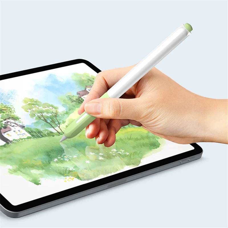 Para Apple Pencil Pro / Lápiz (2ª generación) Lápiz Estilográfico Funda Protectora de Silicona Anti-Caída - Naranja