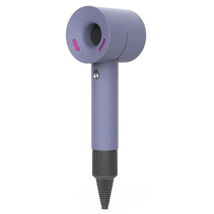 Защитный чехол для фена Dyson, гибкий силиконовый чехол, противоударный и противоцарапинный чехол - лавандово-серый