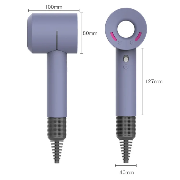 Защитный чехол для фена Dyson, гибкий силиконовый чехол, противоударный и противоцарапинный чехол - лавандово-серый