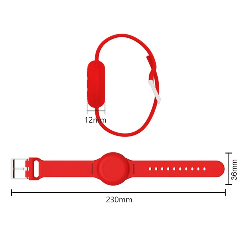 Kids Wristband für Apple AirTag, Tracker Halter Silikonhülle wasserdicht, einstellbarer Armband - Schwarz