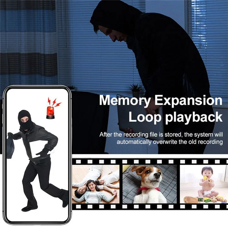 Cámara de Seguridad WiFi para el Hogar A10 HD Interior para Mascotas y Bebés, Monitor con Audio Bidireccional, Detección de Movimiento y Grabadora