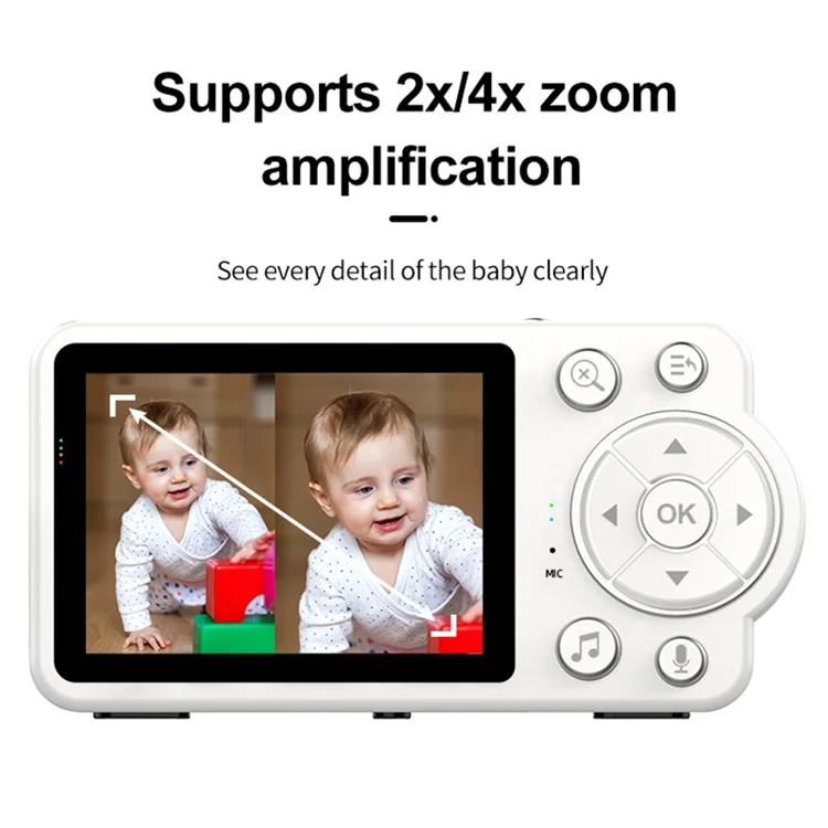 C3 2,8 Pouces Écran HD Moniteur de Bébé Caméra Remote Surveillance de la Caméra IPC Baby Caretaker, Bouche ue