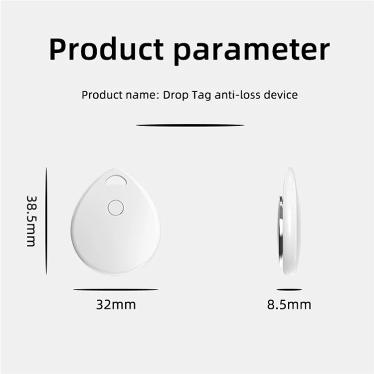 T01 Anti-Lost Global Position Finder Elderly Children Pets Mini Tracker FindMy for Apple Device, IOS Certified