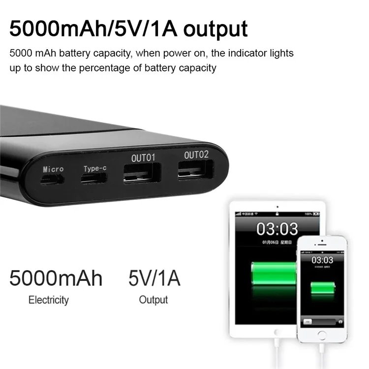 5000mah Power Bank 1080p HD Audio Video Recorder Камера Наблюдения за Домашним Офисом