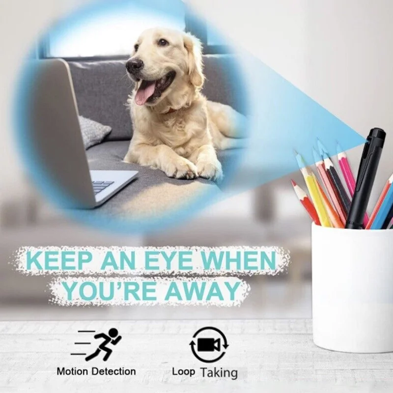 1080P HD Hidden Camera Video Recording Photo Taking Writing Pen Voice Activated Spy Cam