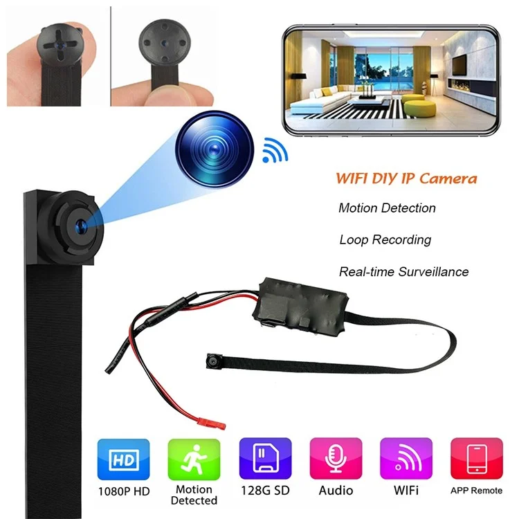 V10 1080p HD Drahtlose Kamera WiFi IP Micro Mini Kamera DIY -taste DVR Hidden Camera