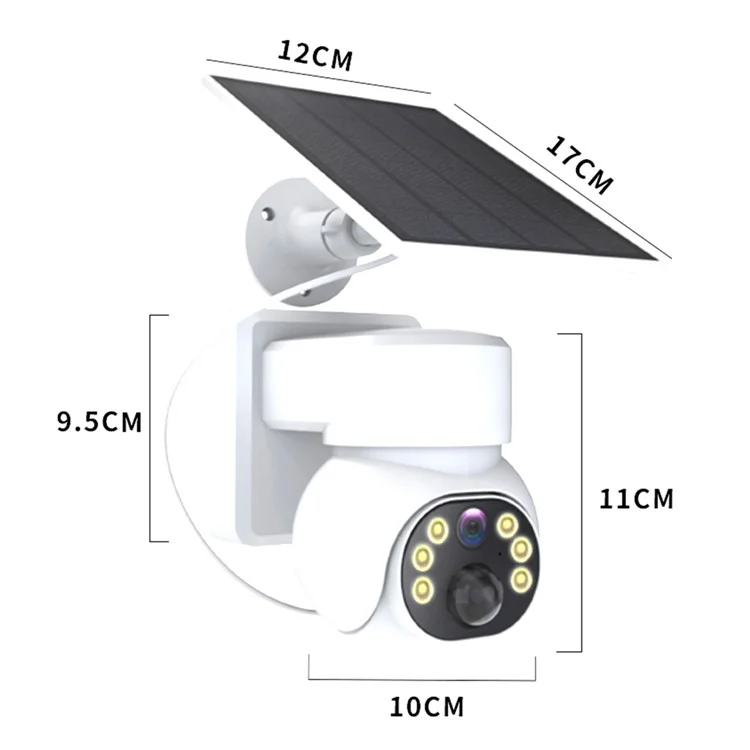 Q18 4G Solar-Powered Camera Day / Night Full-Color Mobile Remote Camera Monitor, US Version