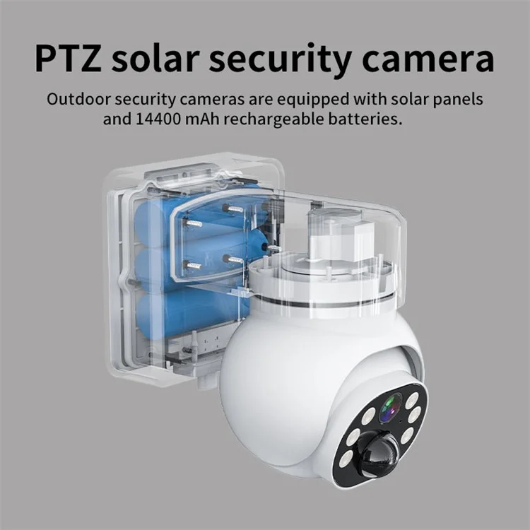 Q18 4G Solar-Powered Camera Day / Night Full-Color Mobile Remote Camera Monitor, US Version