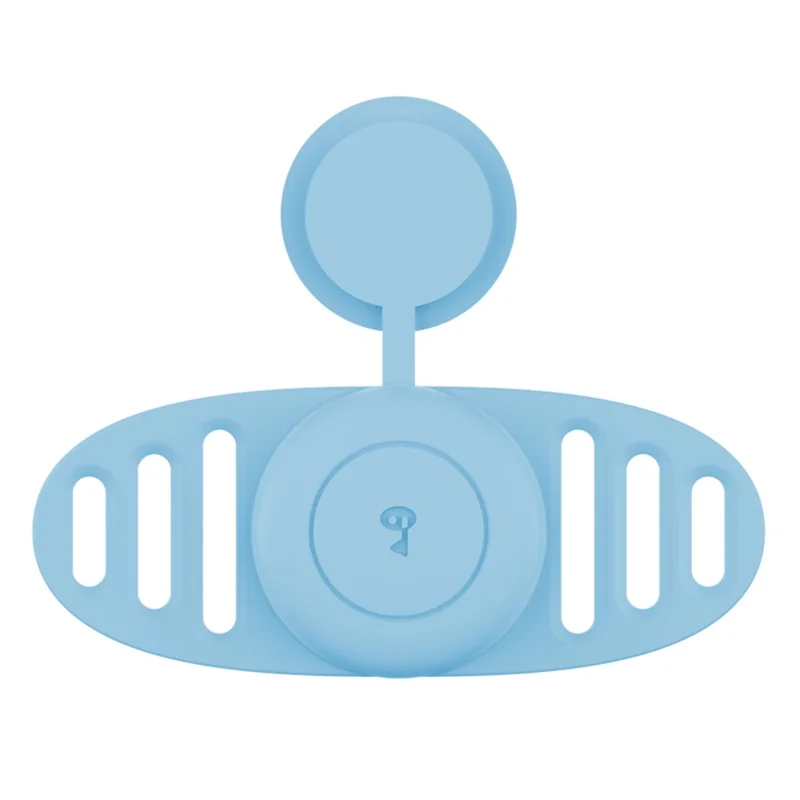 For Apple AirTag Protective Case Dog Cat Collar Tracker Silicone Cover Protection Shell - Baby Blue