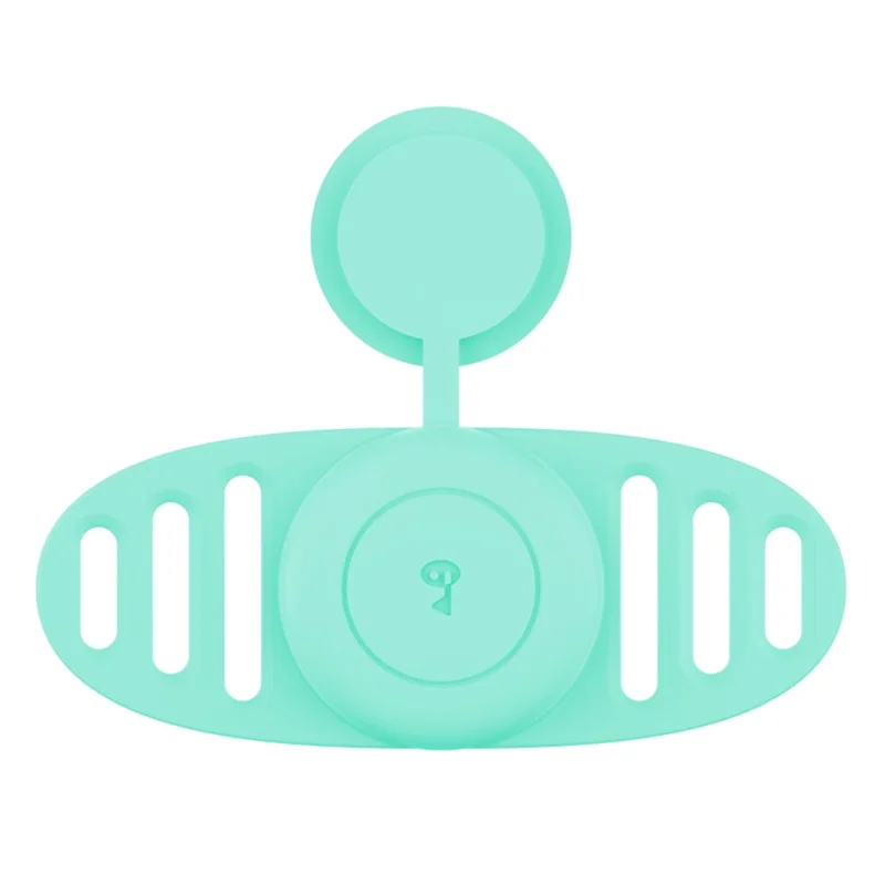 For Apple AirTag Protective Case Dog Cat Collar Tracker Silicone Cover Protection Shell - Mint Green