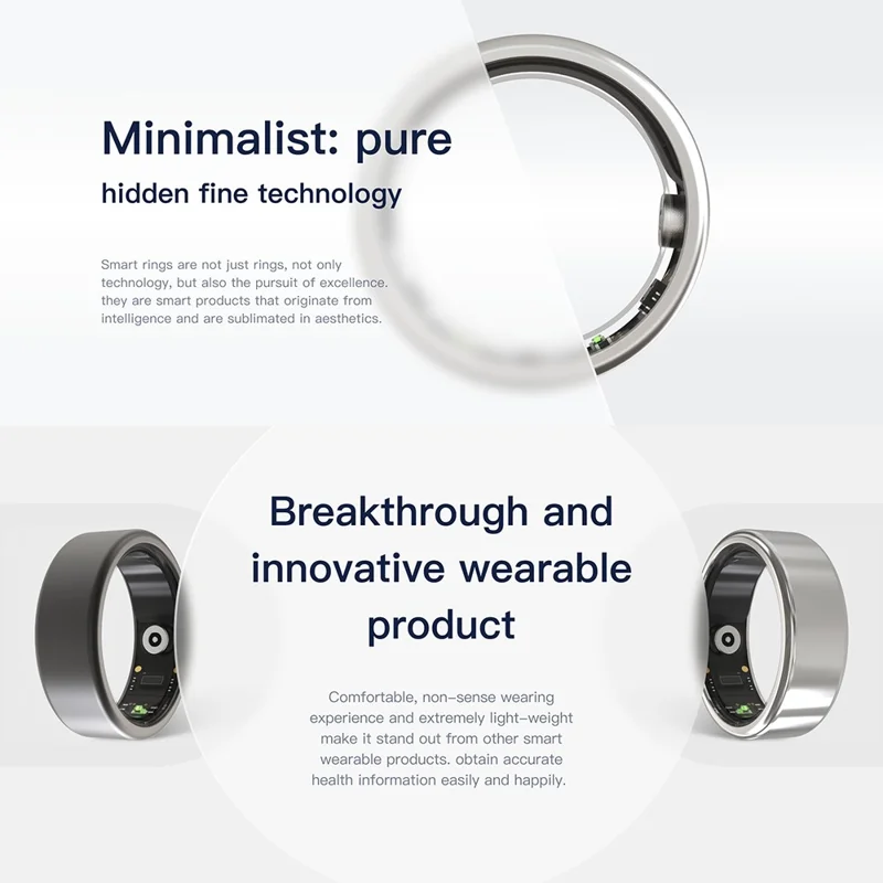 Nova Ring Multifunctional Health Monitoring Smart Ring - Gold / 12#-21.5mm