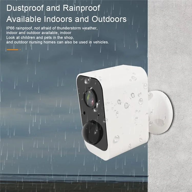 SN-S2T-SP Waterproof Tuya Solar Camera PIR Human Detection Surveillance Camera