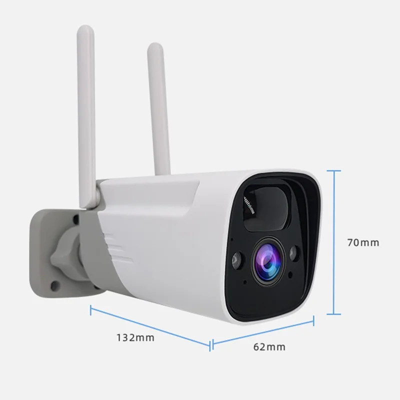 SN-P8-SP Solar Powered Security Camera Home Monitor Waterproof Camera - US Plug