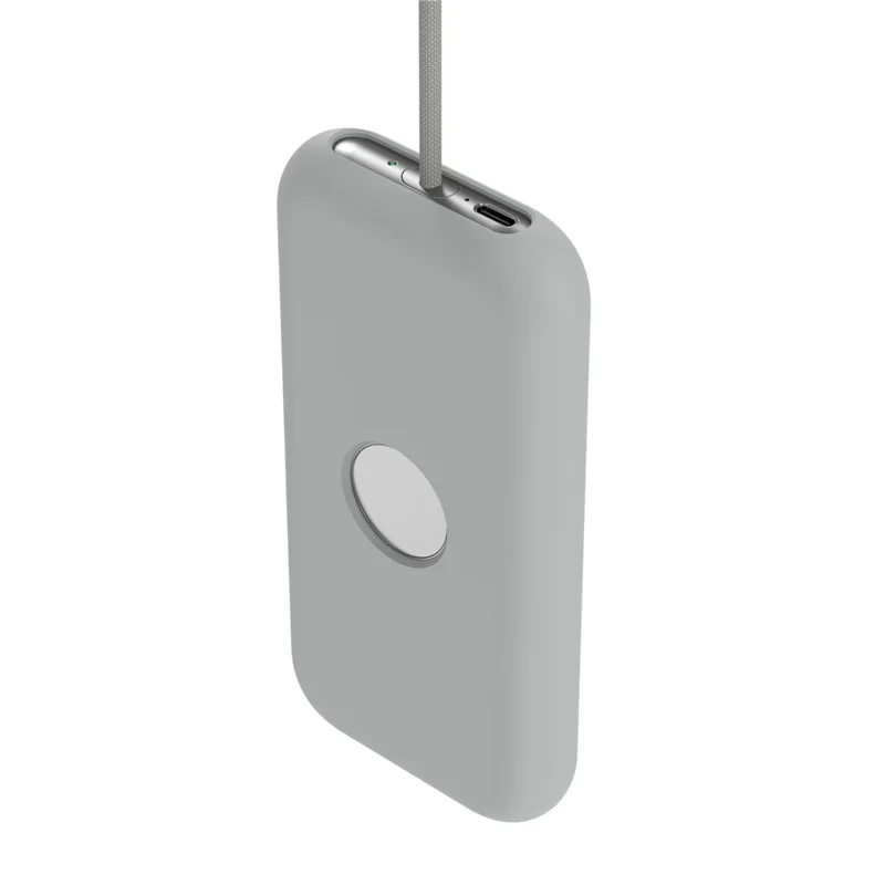 For Apple Vision Pro Battery Case Power Bank Protector Charger Silicone Cover - Grey