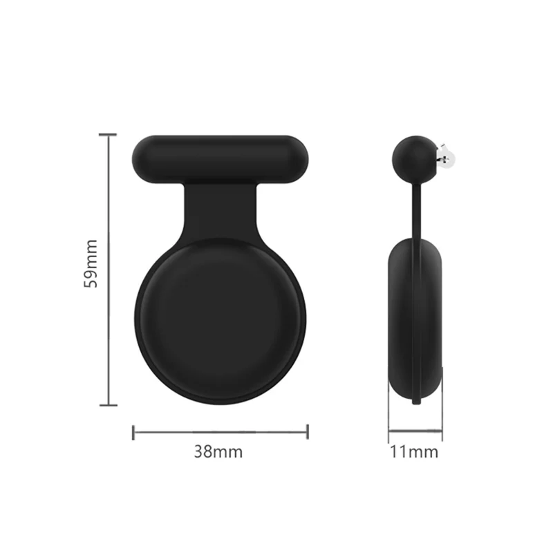 For Apple AirTag Bluetooth-compatible Tracker Protector Soft Silicone Anti-Lost Pet Locator Cover - Red