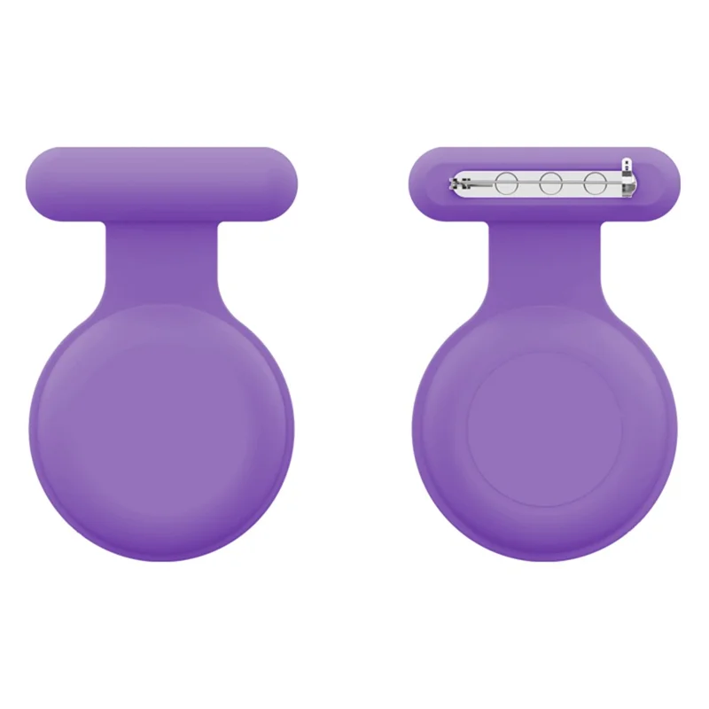 For Apple AirTag Bluetooth-compatible Tracker Protector Soft Silicone Anti-Lost Pet Locator Cover - Violet