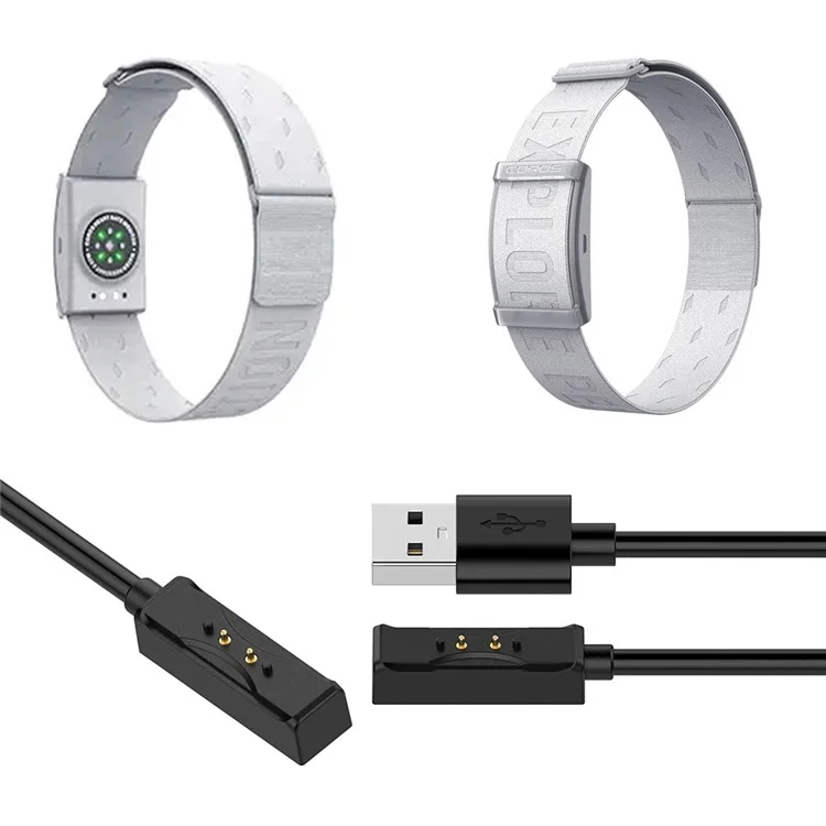 For Coros Heart Rate Monitor Armband Charger 100cm Replacement Magnetic Charger Cable Cord