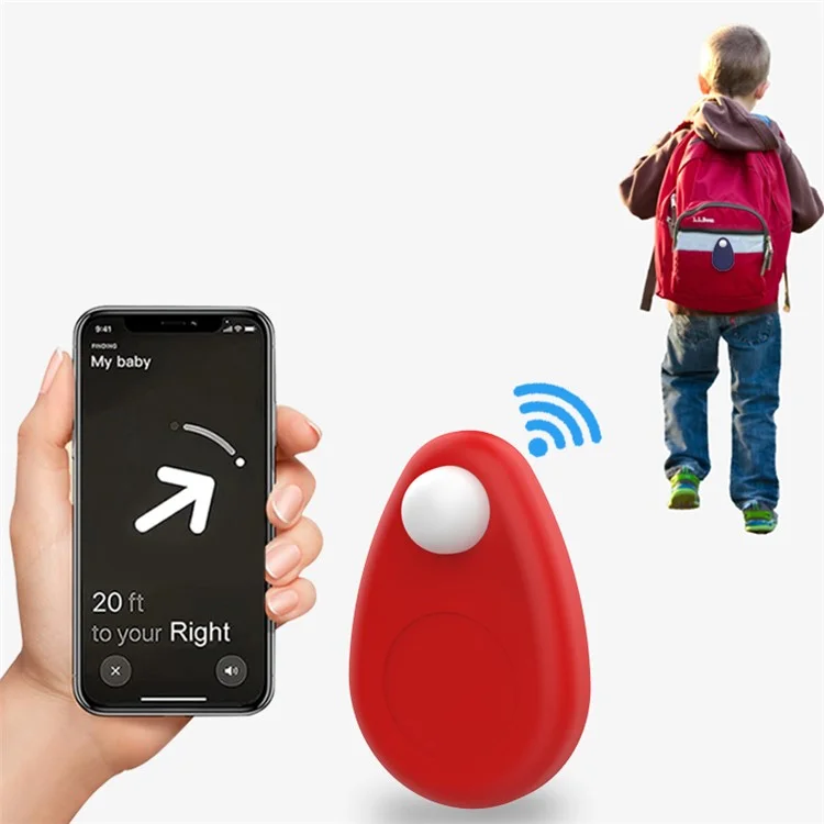 Custodia in silicone impermeabile per tracciatore Bluetooth Apple AirTag Anti-Lost Locator Cover - Nero