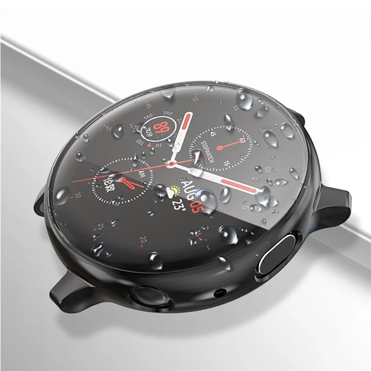Hat Prince Custodia Per Orologi TPU Elettroplatante a Tutto Tondo Per Samsung Galaxy Watch Active2 44mm - Nero