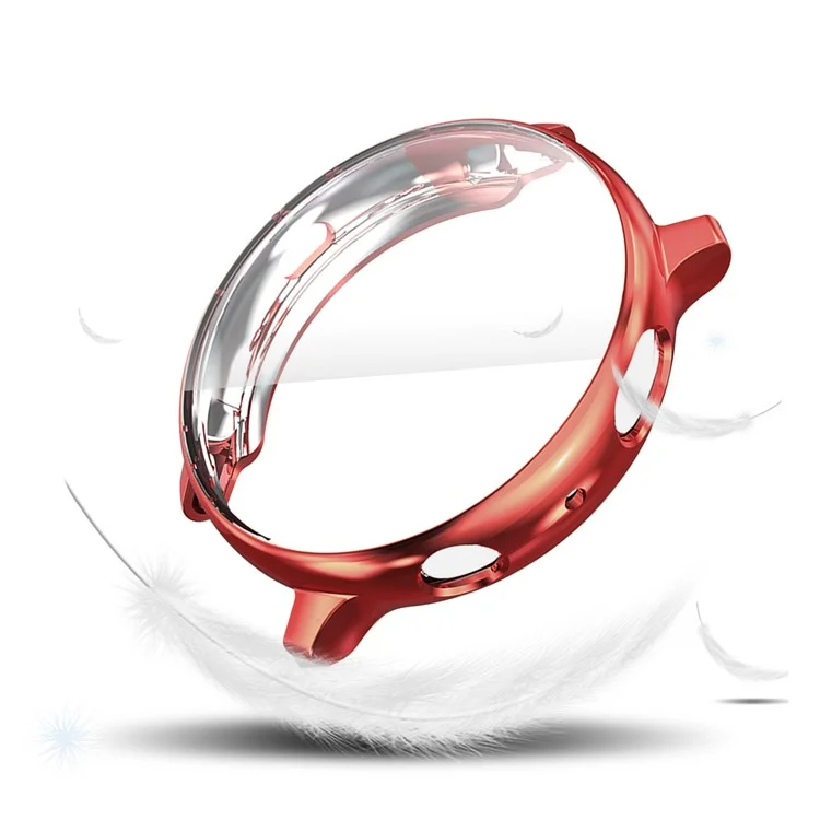 Hat Prince Custodia Per Orologi TPU Elettroplatante a Tutto Tondo Per Samsung Galaxy Watch Active2 44mm - Rosso