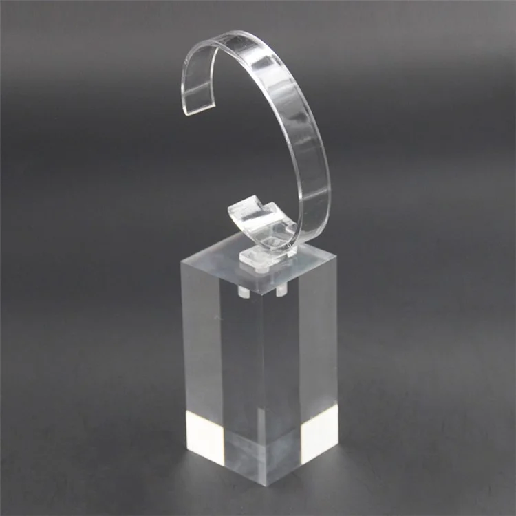 Clear Acrylic Watch Hold Porta Del Display Strumento di Vetrina Strumento Trasparente Fantasca Orologio da Polso 6*4*4cm