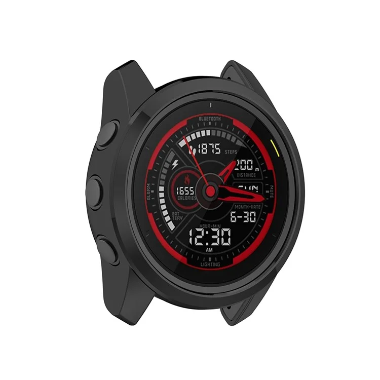 Чулпленый Чехол Для Garmin Forerunner745 TPU Smart Watch Защитная Рамка - Чернить