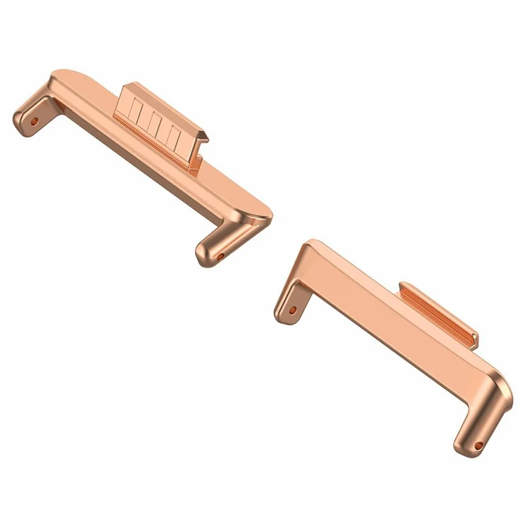 1 paire pour Huawei Watch Fit 3 connecteur de bracelet de montre 22mm bracelet de montre en métal adaptateur de connexion - Or rose