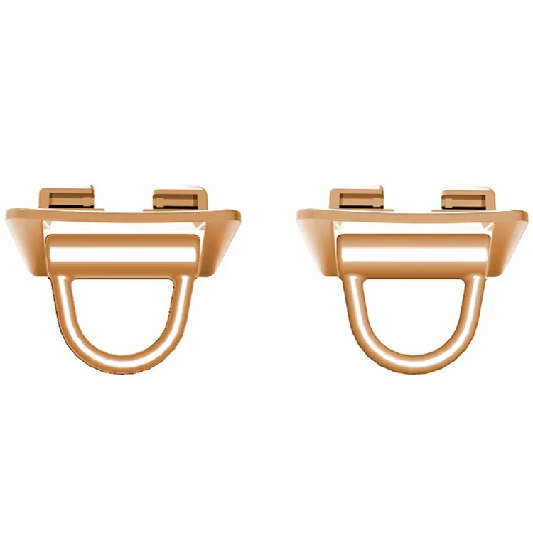 1 Pair for Huawei Band 9 / 8 Watch Strap Connector DIY Bracelet Metal Connector - Rose Gold