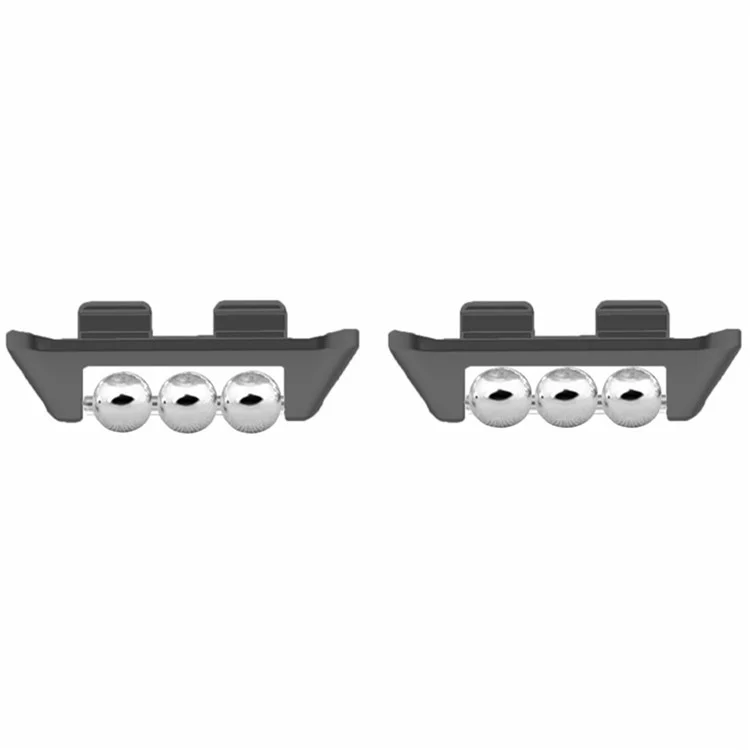 1 Paar für Honor Band 9 Strap Connector Beads Design Watch Armband Metall Verbindungsadapter - Schwarz