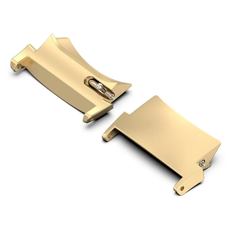 1 par de adaptadores de banda de reloj para OnePlus Watch 2R/Watch 2, hebilla de conector de acero inoxidable (longitud interior: 22 mm) - Dorado