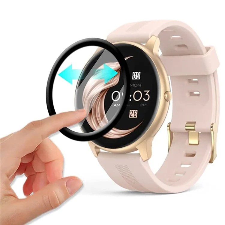 Per AGPTEK LW11 Anti-Scratch Film PET 3D Smartwatch Screen Protector